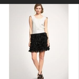 GAP Black Ruffle Mini Skirt